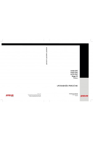 Steyr 6150, 6165, 6175 Operator`s Manual