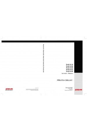 Steyr 4110 PROFI, 4120 PROFI, 4130 PROFI, 6125 PROFI, 6140 PROFI Operator`s Manual