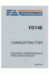 New Holland CE FD14E Operator`s Manual