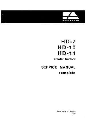 New Holland CE HD-10, HD-14, HD-7 Service Manual