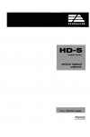 New Holland CE HD-5 Service Manual