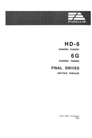 New Holland CE HD-6A, HD-6B, HD-6G Service Manual
