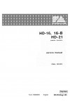 New Holland CE 16-B, HD-16, HD-21 Service Manual
