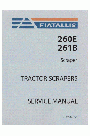 New Holland CE 260E, 261B Service Manual