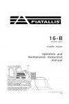 New Holland CE 16B Operator`s Manual