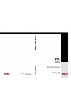 Steyr 6145, 6160 Operator`s Manual