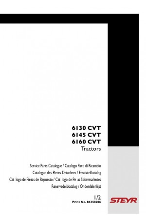 Steyr 6130 CVT, 6145 CVT, 6160 CVT Parts Catalog