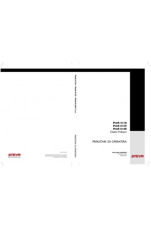 Steyr 4110 PROFI, 6125 PROFI, 6140 PROFI Operator`s Manual