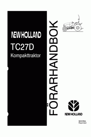 New Holland TC27D Operator`s Manual