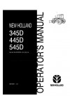 New Holland 345D, 445D, 545D Operator`s Manual