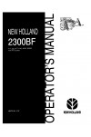 New Holland 2300BF, 9030, 9030E, TV140 Operator`s Manual