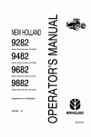 New Holland 9282, 9482, 9682, 9882 Operator`s Manual