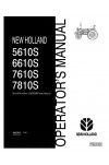 New Holland 5610S, 6610S, 7610S, 7810S Operator`s Manual