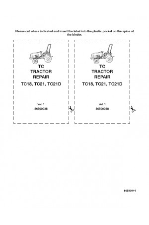 New Holland TC18, TC21, TC21D Service Manual