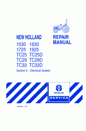 New Holland 1530, 1630, 1725, 1925, TC25D, TC29, TC29D, TC33, TC33D Service Manual