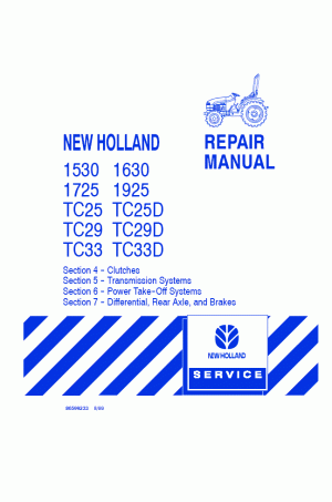 New Holland 1530, 1630, 1725, 1925, TC25, TC25D, TC29, TC29D, TC33, TC33D Service Manual