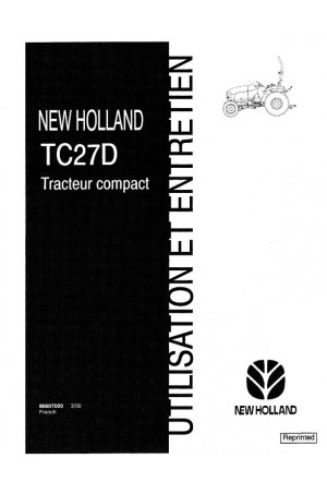 New Holland TC27D Operator`s Manual