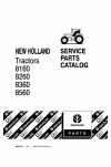 New Holland 8160, 8260, 8360, 8560 Parts Catalog