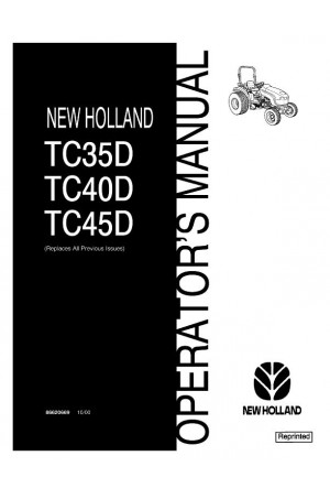 New Holland TC35D, TC40D, TC45D Operator`s Manual