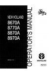 New Holland 8670A, 8770A, 8870A, 8970A Operator`s Manual