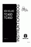 New Holland TC40D, TC45D Operator`s Manual
