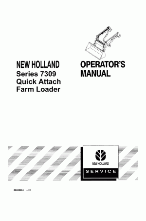 New Holland 7309 Operator`s Manual