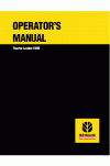 New Holland CE LV80 Operator`s Manual