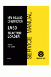 New Holland CE 3, LV80 Service Manual