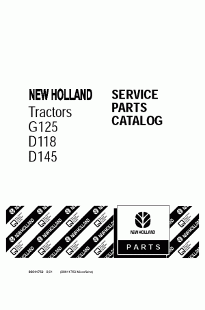 New Holland D118, D145, G125 Parts Catalog