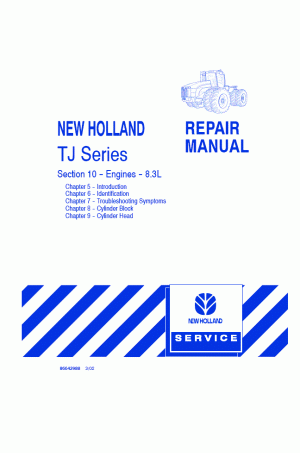 New Holland TJ275, TJ325, TJ375, TJ425, TJ450, TJ500 Service Manual