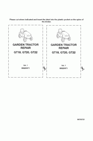 New Holland GT20A, GT22A Service Manual