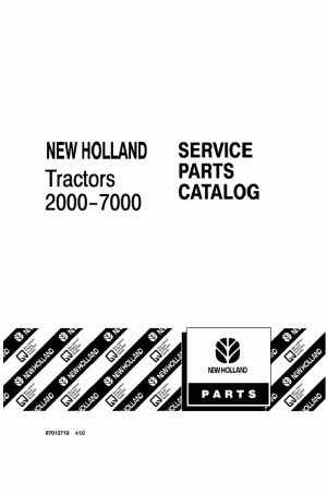 New Holland 2000, 4000, 5000, 6000, 7000 Parts Catalog