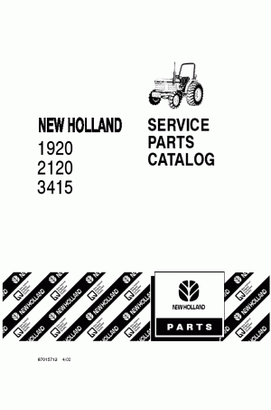 New Holland 1920, 2120, 3415 Parts Catalog