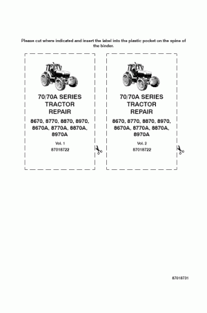 New Holland 8670, 8770, 8870, 8970, A Service Manual