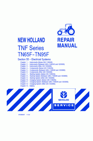 New Holland TN65F, TN70F, TN75F, TN80F, TN90F, TN95F Service Manual