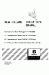 New Holland TC18, TC18D, TC21, TC21D, TC24, TC24D Operator`s Manual