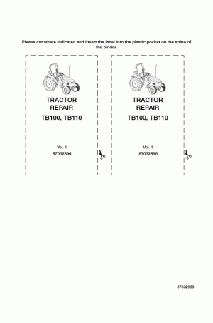 New Holland TB100, TB110 Service Manual