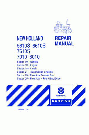 New Holland 5610S, 6610S, 7010, 7610S, 8010 Service Manual