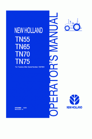 New Holland TN55, TN65, TN70, TN75 Operator`s Manual