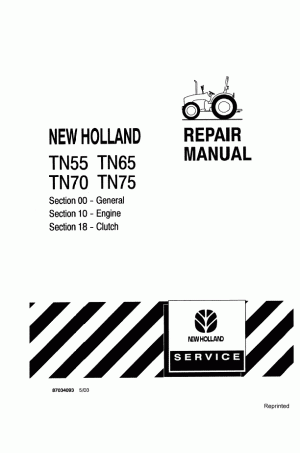 New Holland TN55, TN65, TN70, TN75 Service Manual