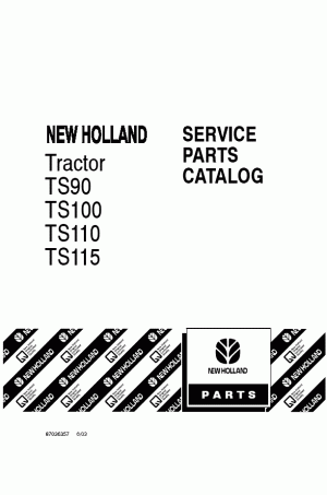 New Holland TS100, TS110, TS115, TS90 Parts Catalog