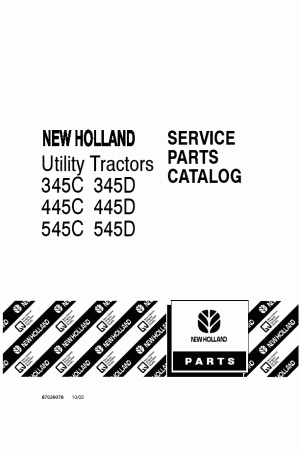 New Holland 345C, 345D, 445C, 445D, 545C, 545D Parts Catalog