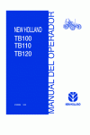 New Holland TB100, TB110 Operator`s Manual
