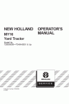 New Holland 16 Operator`s Manual