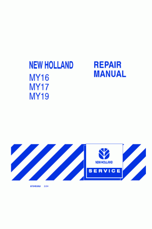 New Holland MY16, MY17, MY19 Service Manual