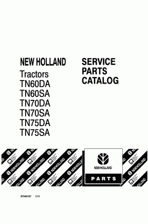 New Holland TN60DA, TN60SA, TN70DA, TN70SA, TN75DA Parts Catalog