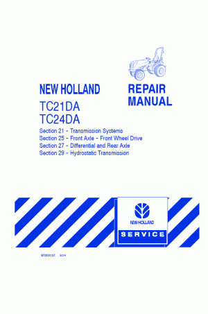 New Holland TC21DA, TC24DA Service Manual
