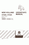 New Holland GT20A, GT22A Operator`s Manual
