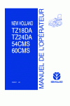 New Holland 54CMS, 60CMS, TZ18DA, TZ24DA Operator`s Manual