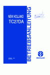 New Holland TC27D Operator`s Manual